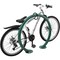 Global Industrial Circle Bike Rack, 37W x 33-1/2H, 2 Bike Capacity, Flange Mount, Green 708388GN - alternate 4